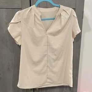 Chic Cream Women's Blouse